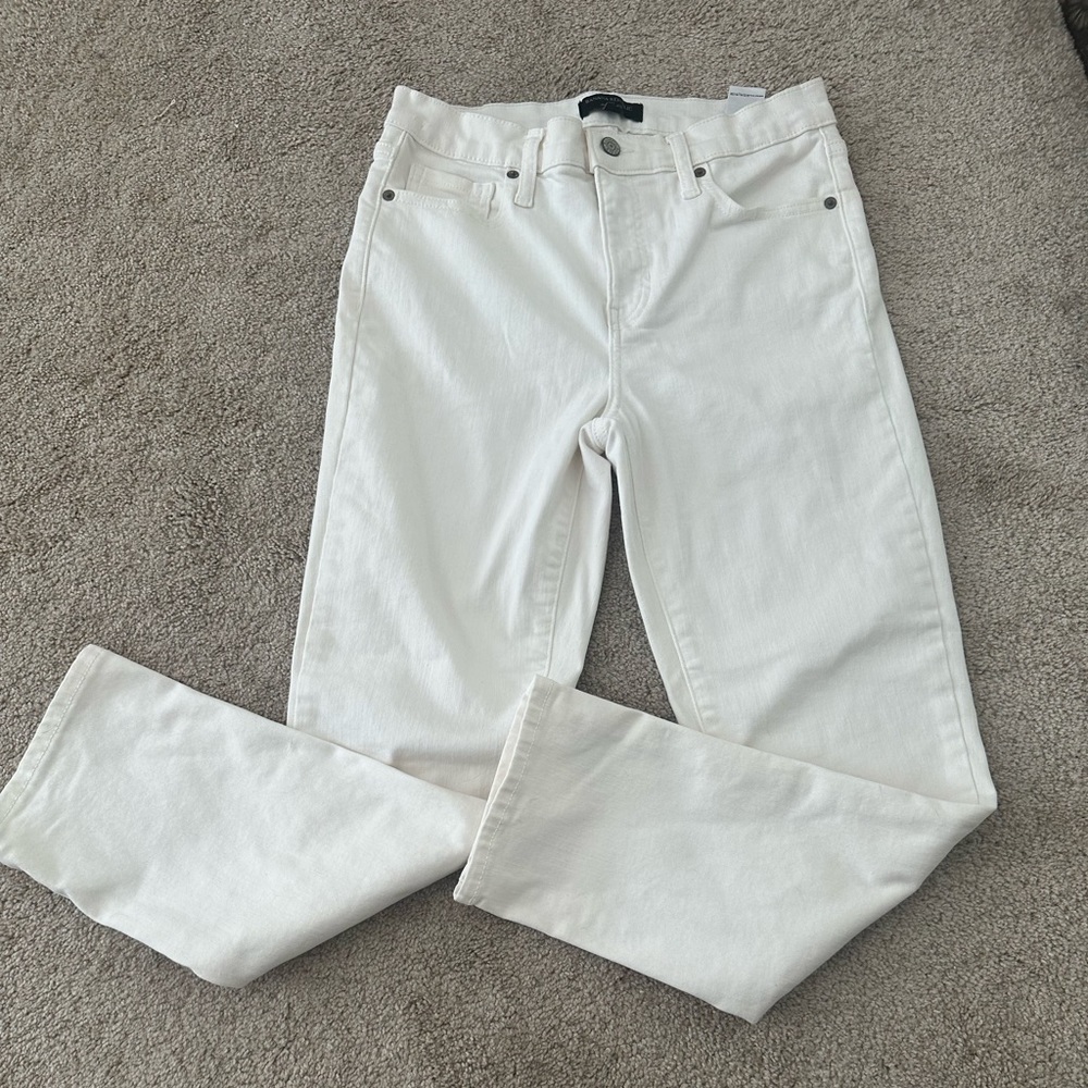 Banana Republic High Rise Slim White SZ 28/6